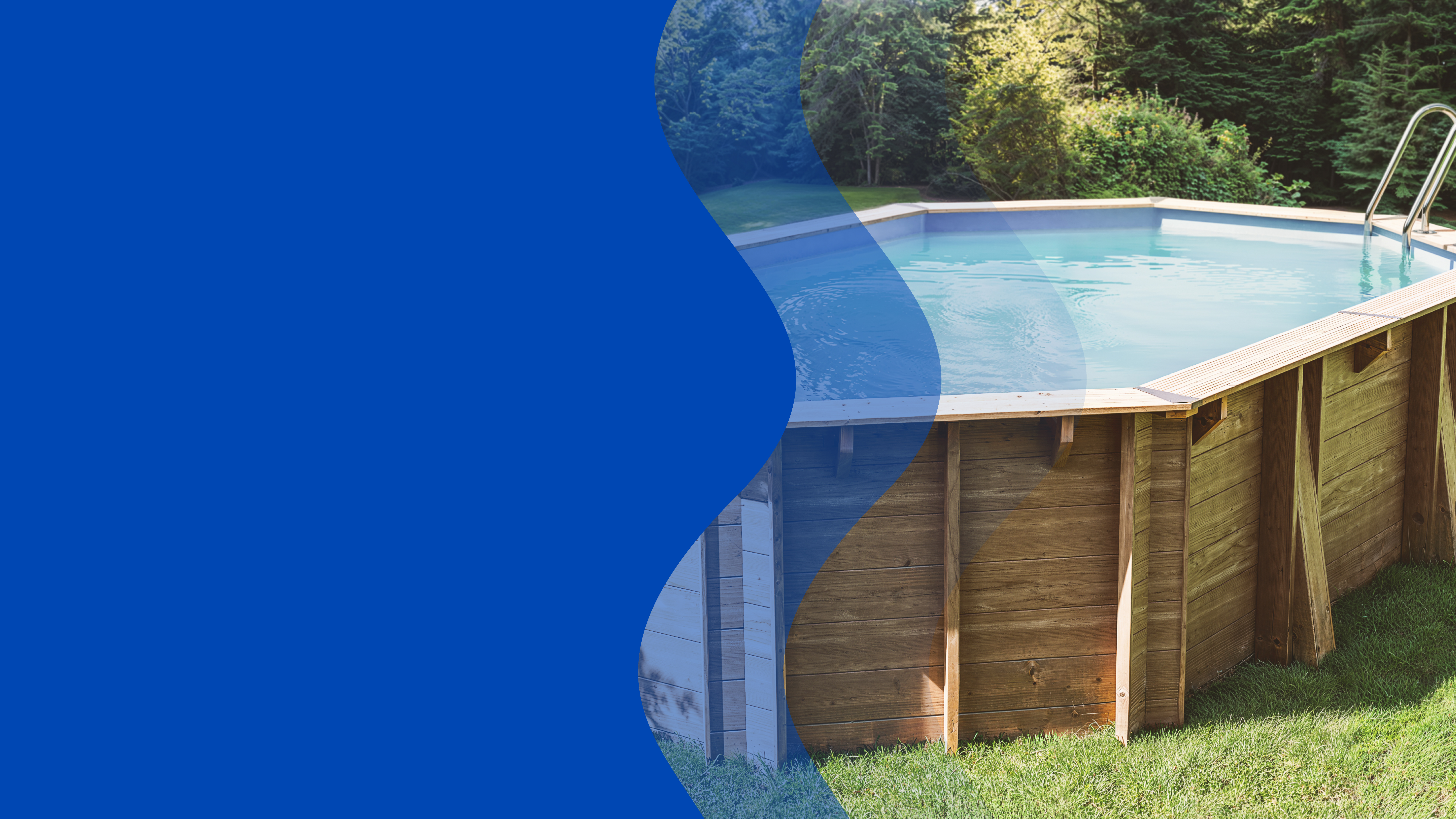 piscinas de madera con cubierta